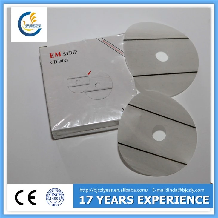 Em CD Security Label (dua jalur)